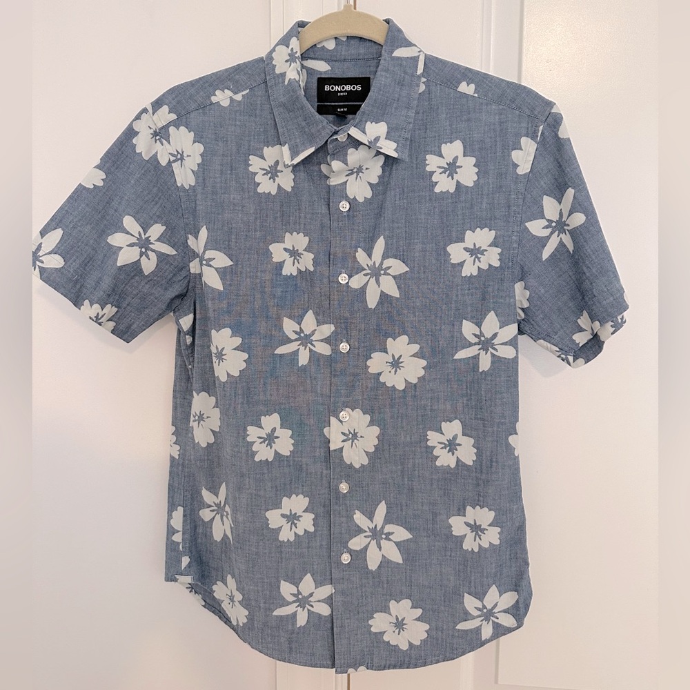 Bonobos chambray short-sleeve button down shirt